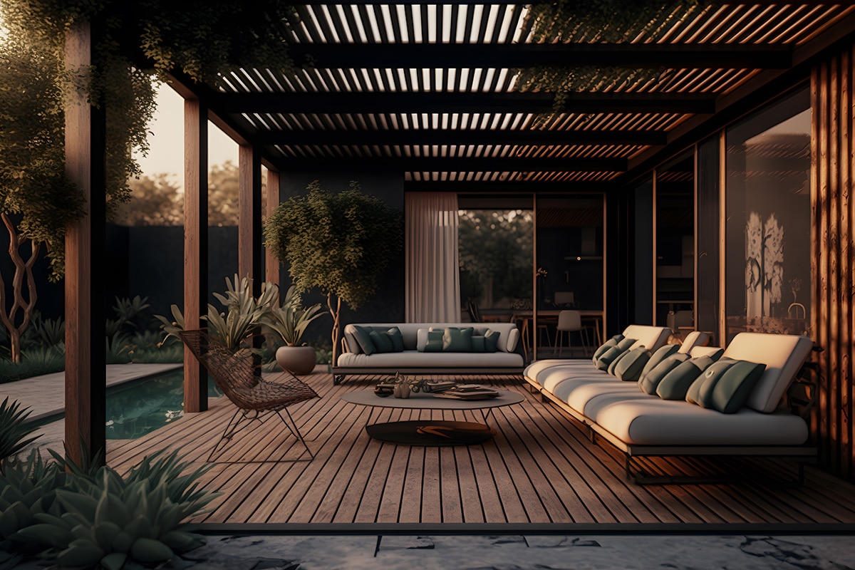 Terrasse Vordach - diverse Möglichkeiten der Gestaltung